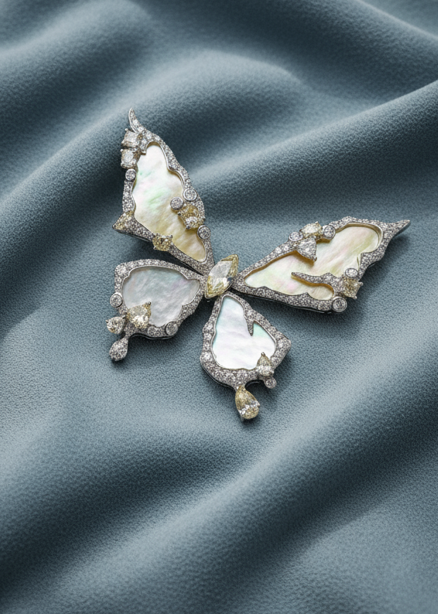 Lune Wing Brooch