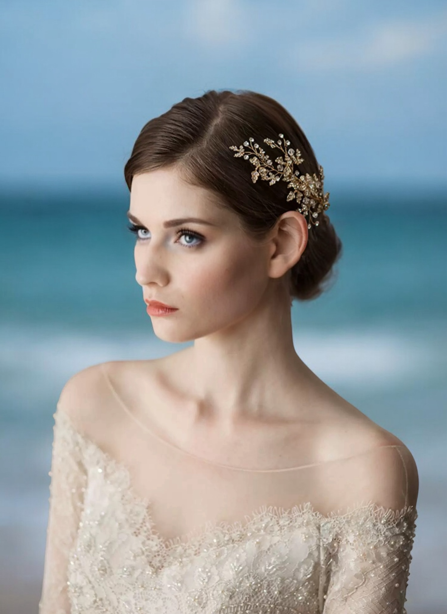 Gilded Flora Comb