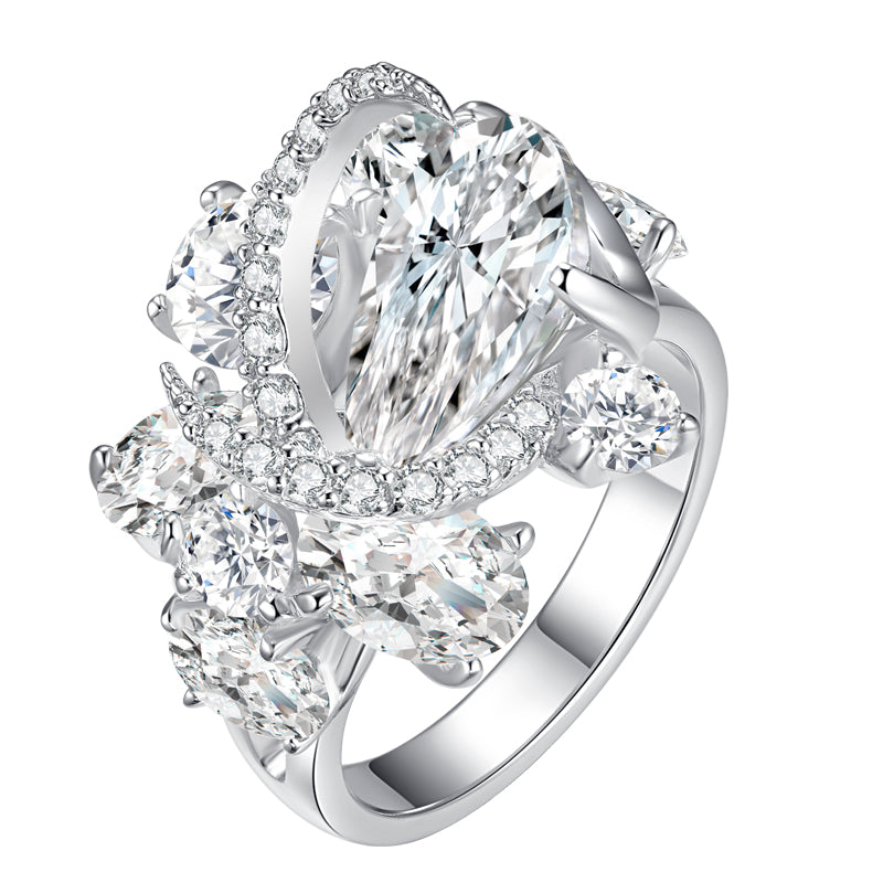 Celeste Bloom Crest Ring