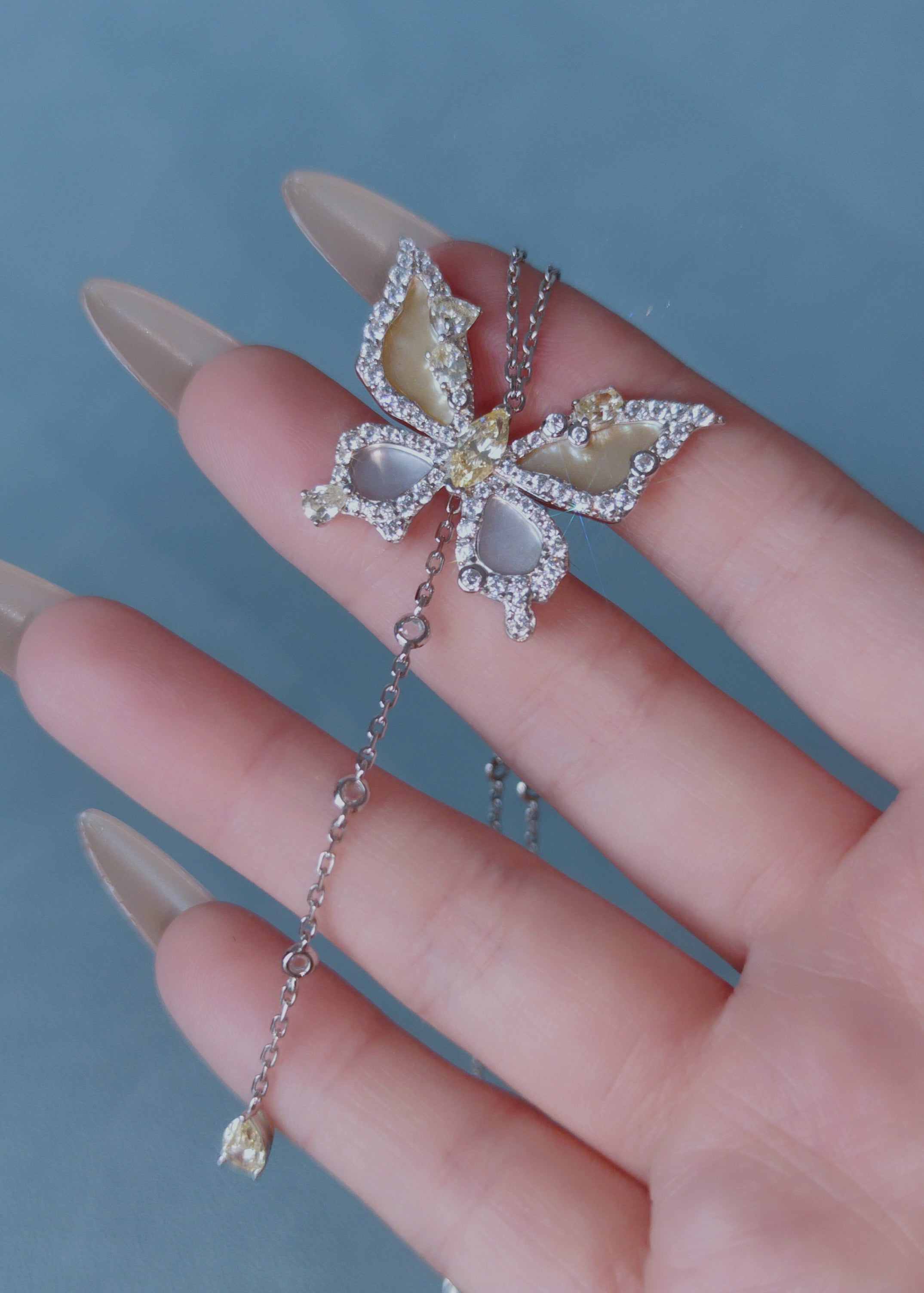 Papillon Drop Necklace