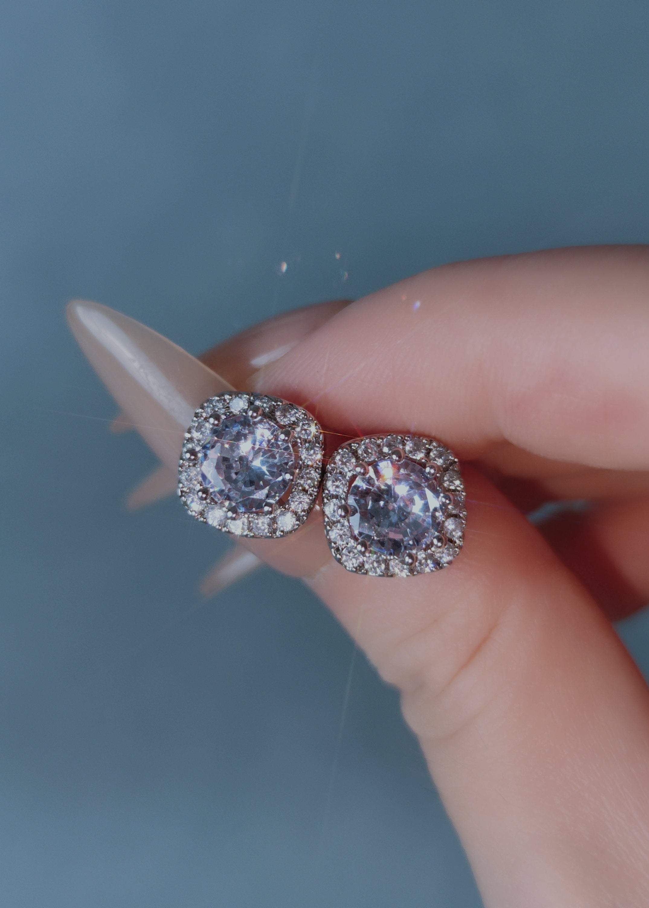 Aurora Cushion Studs