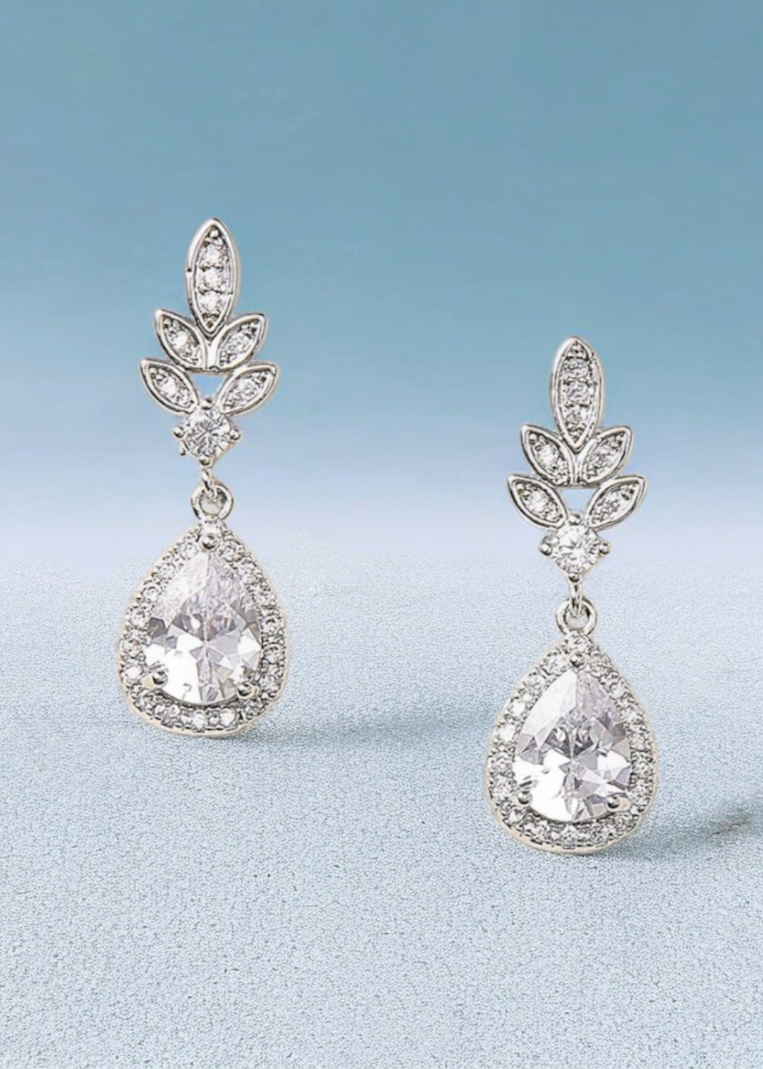 Teardrop Crown Studs