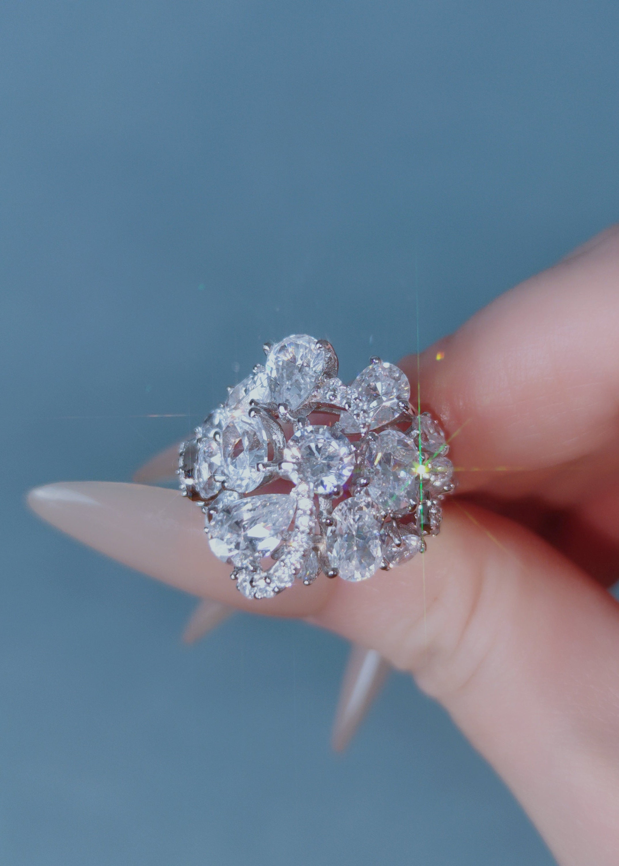 Celeste Bloom Cluster Ring