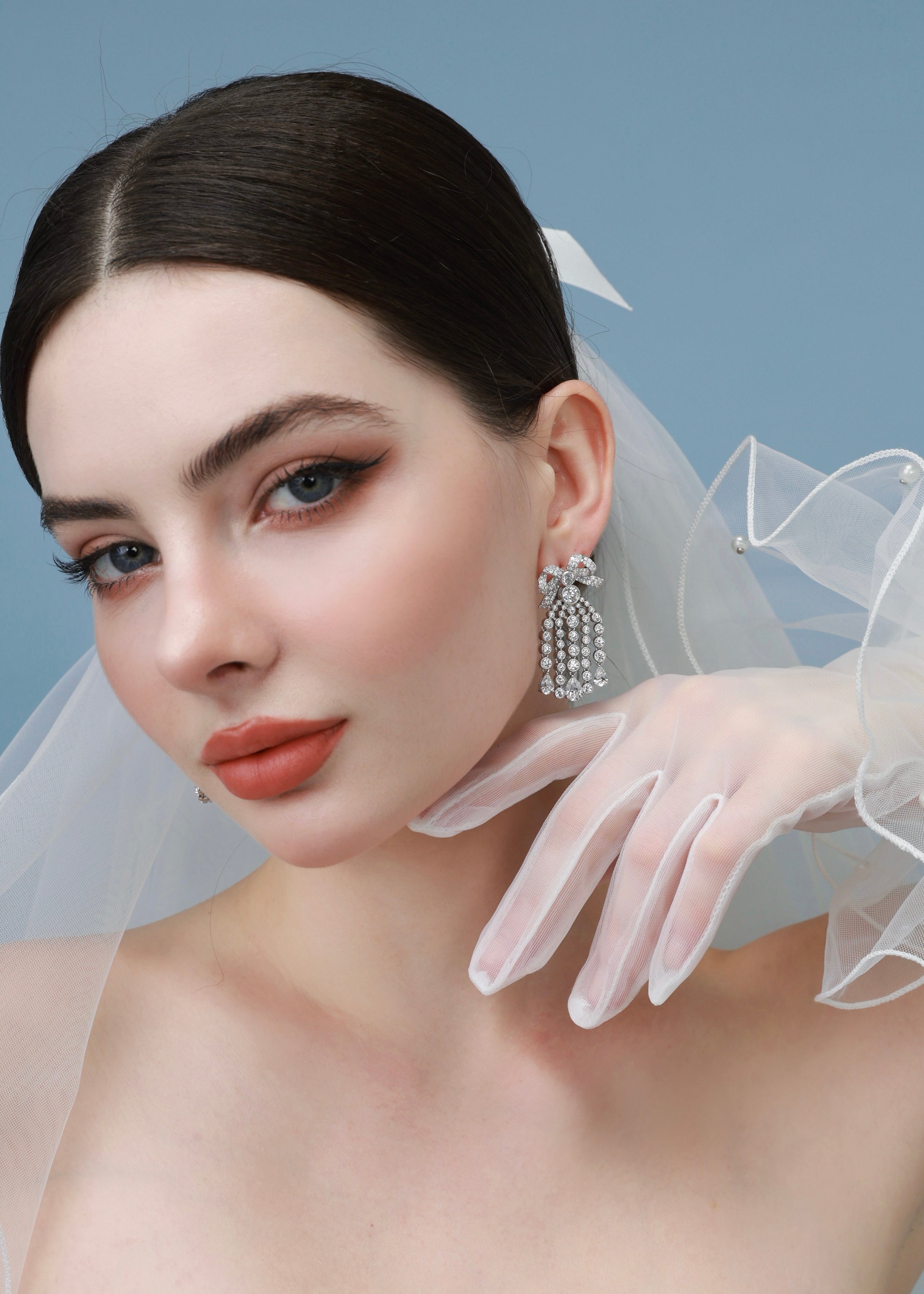 Marquise Bow Earrings