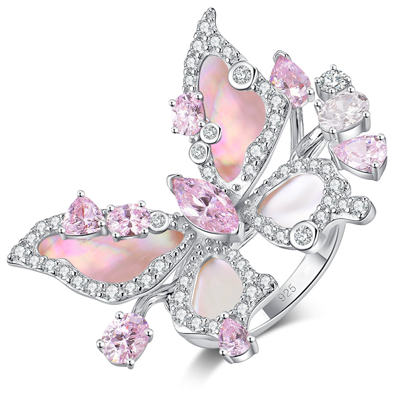 Lune Papillon Ring
