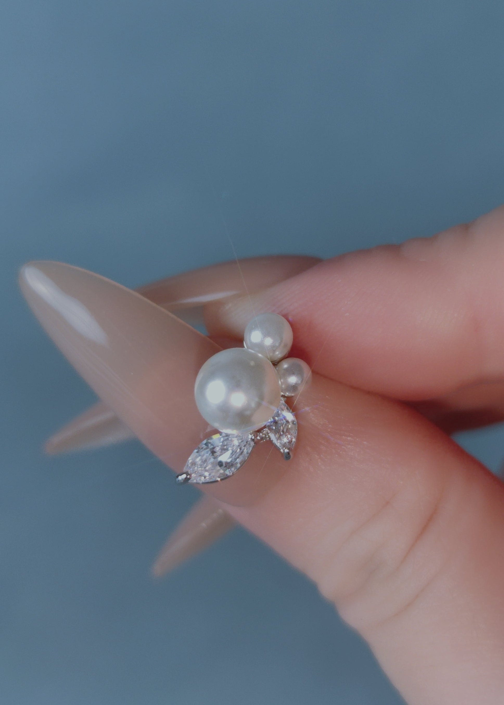 Petite Pearl Bloom Studs