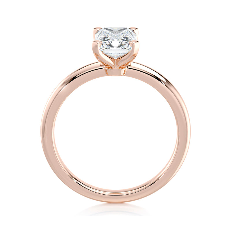 Charlotte Radiant Rose Gold Ring