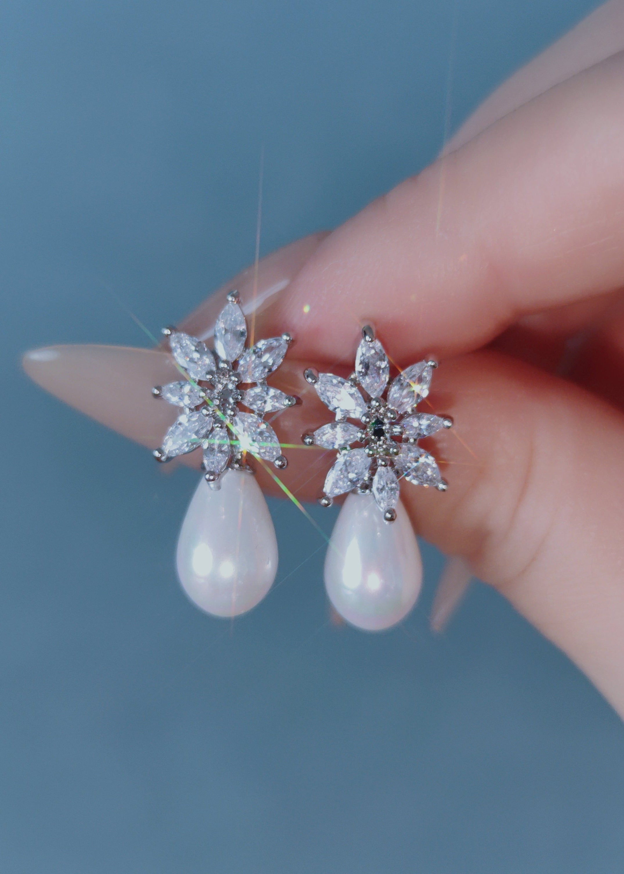 Celeste Drop Studs