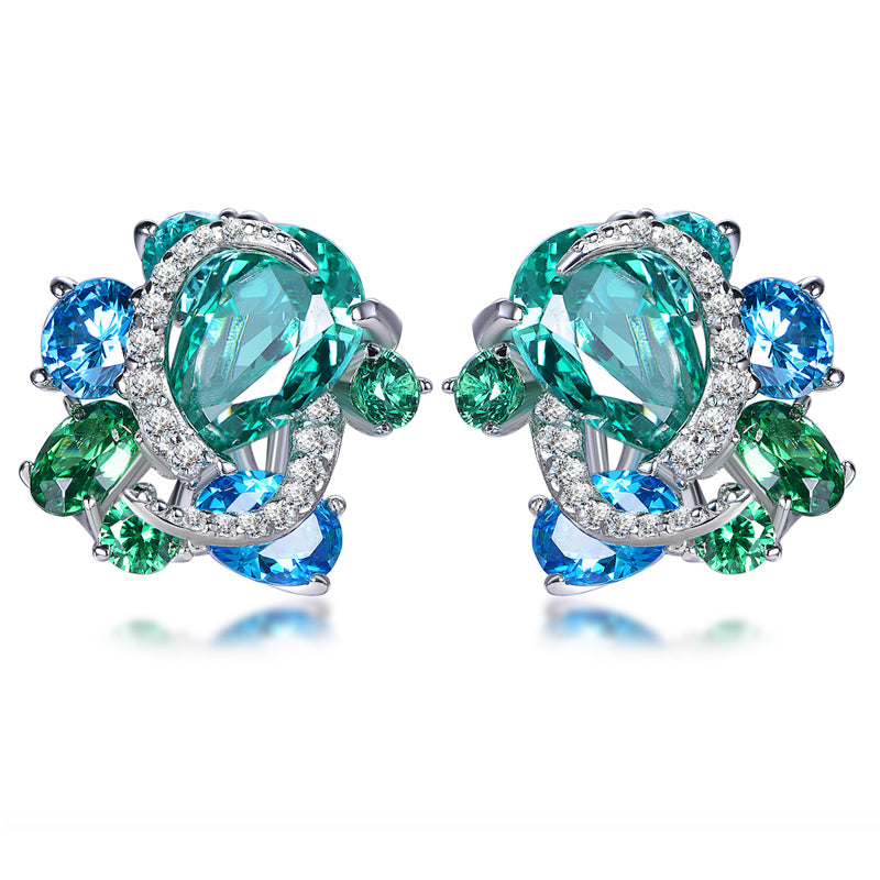 Celeste Bloom Crest Studs