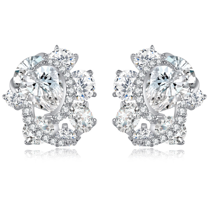 Celeste Bloom Crest Studs