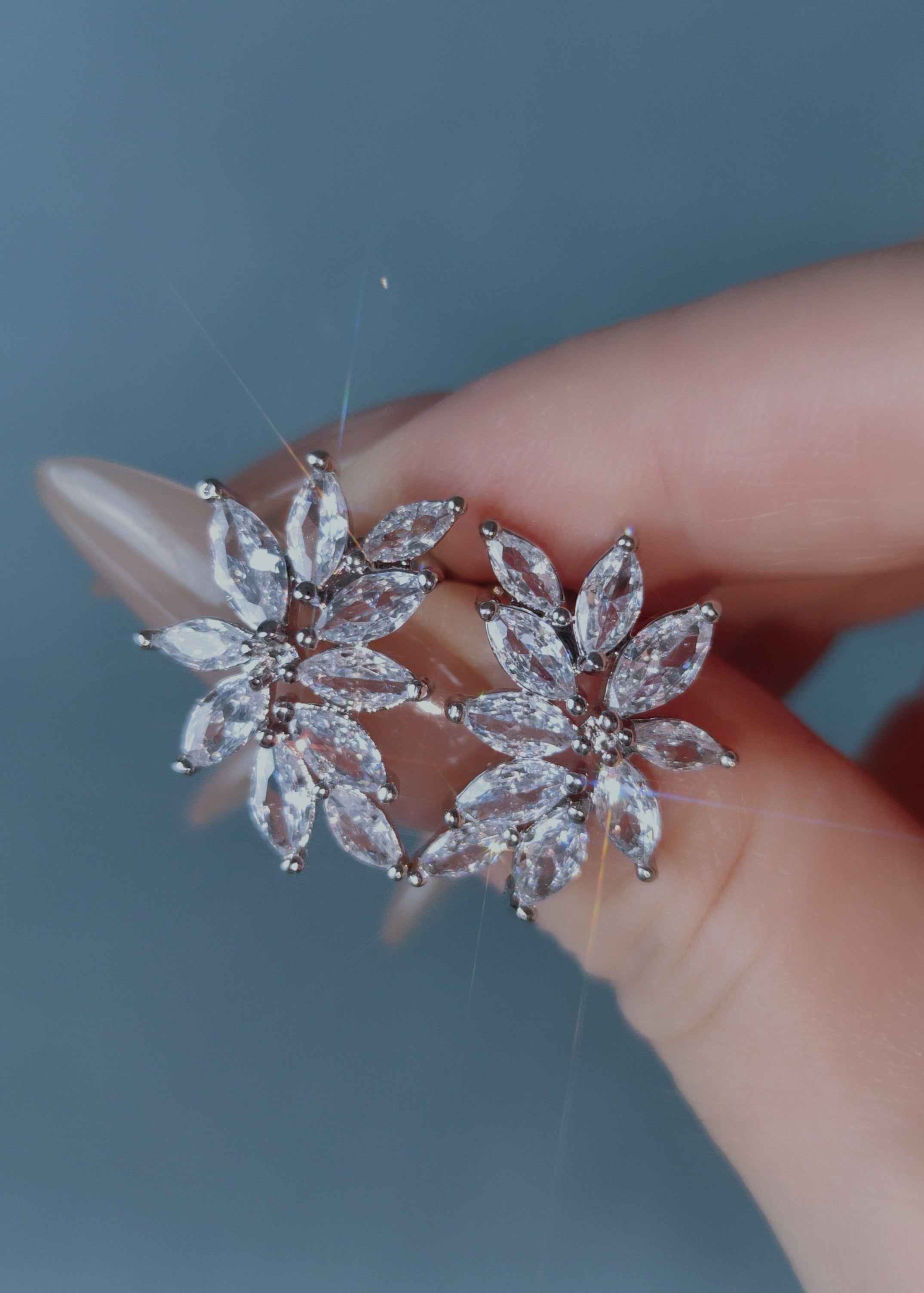Frosted Laurel Studs