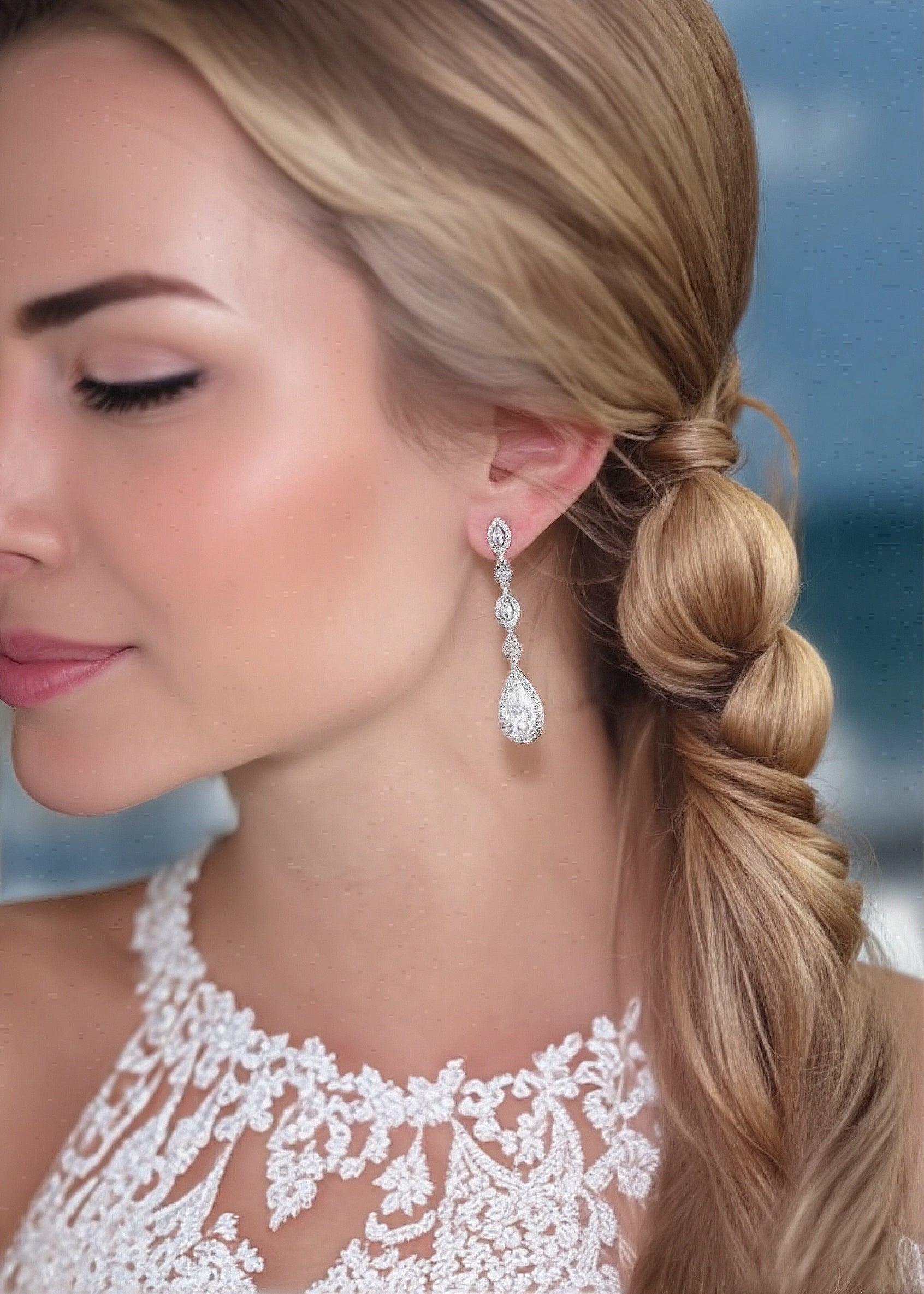 Cascade Teardrop Earrings