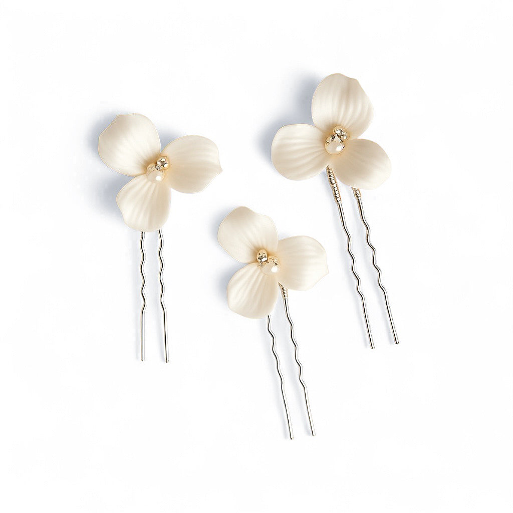Ivory Petal Pins