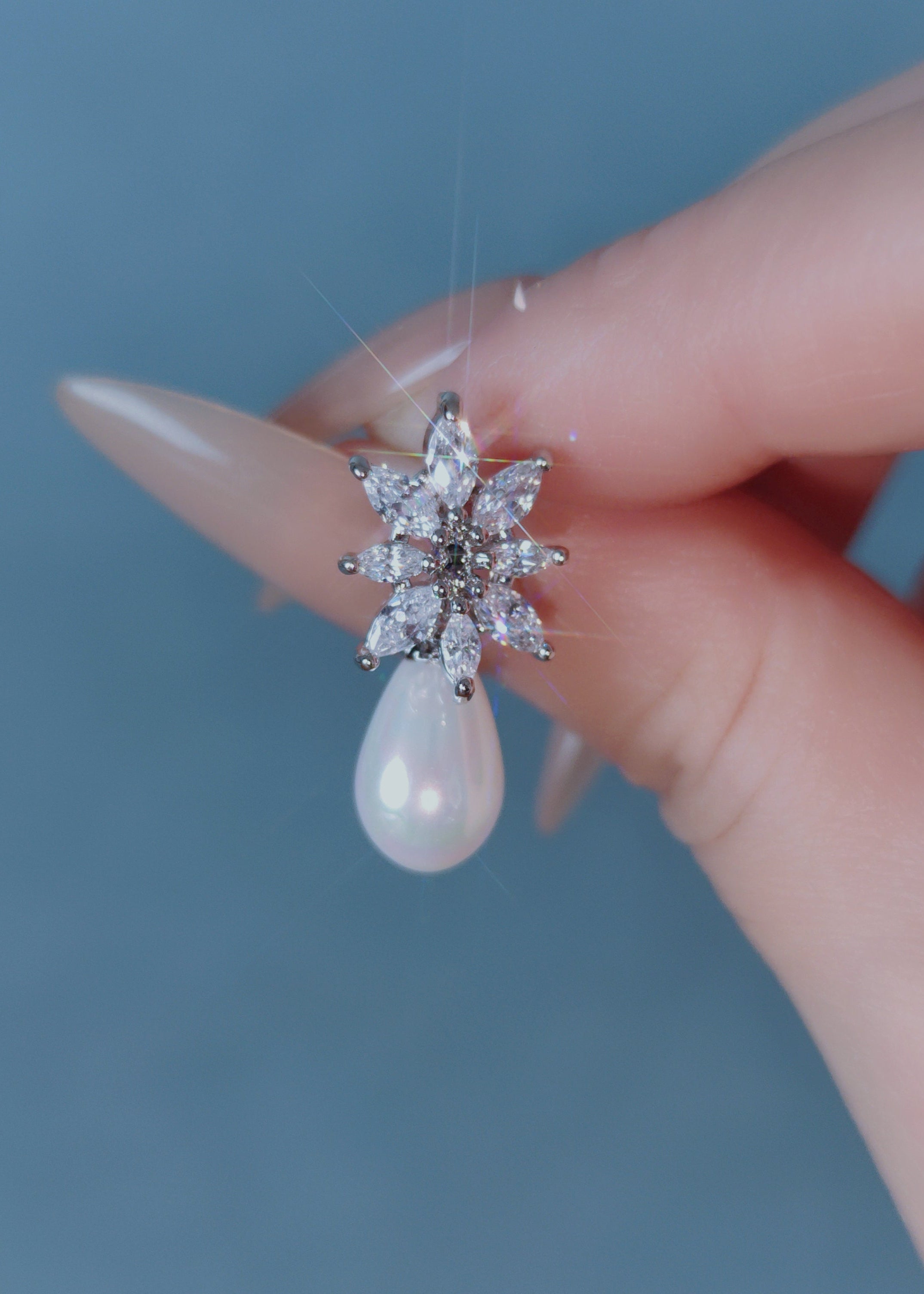 Celeste Drop Studs