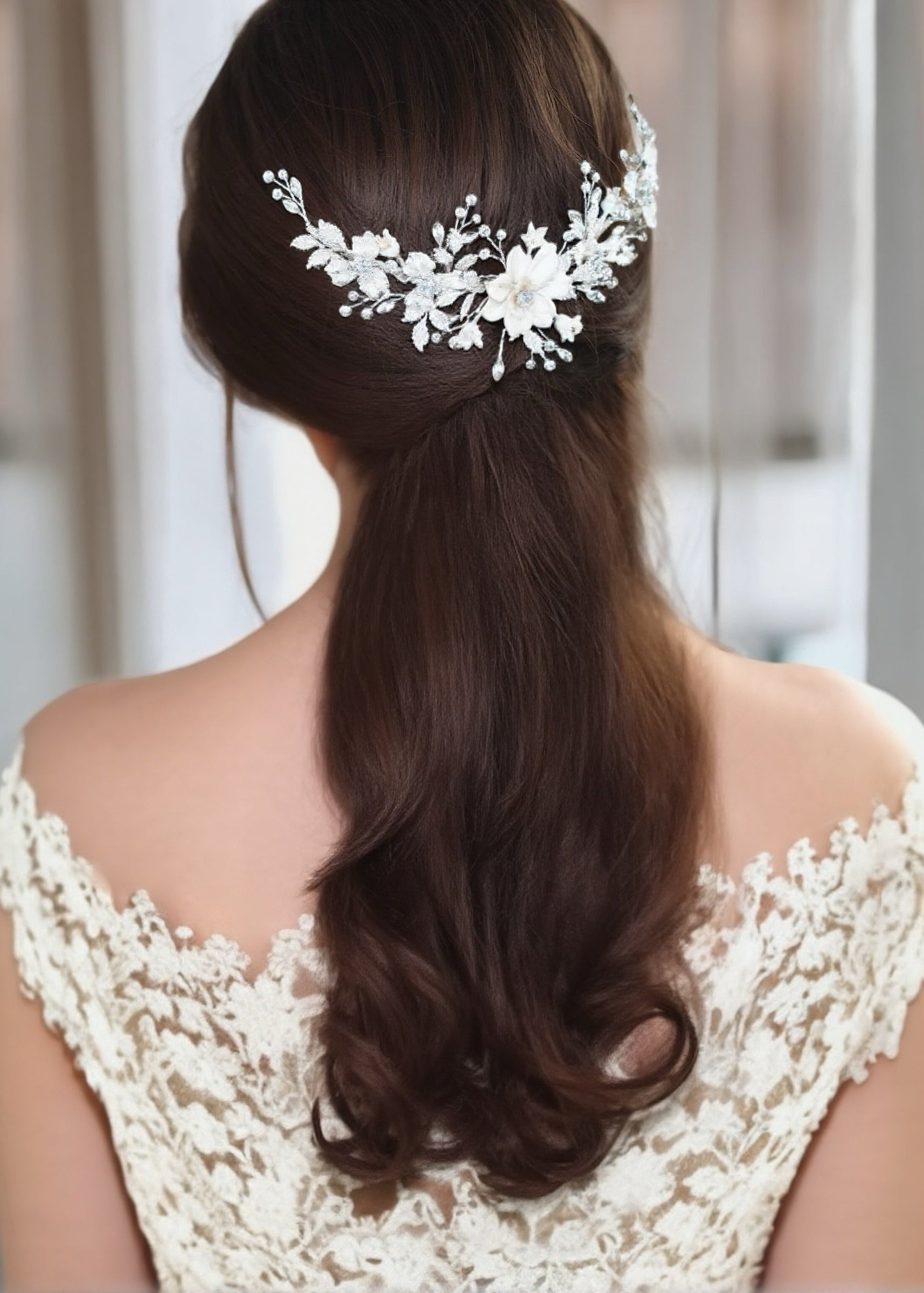 Ivory Bloom Comb