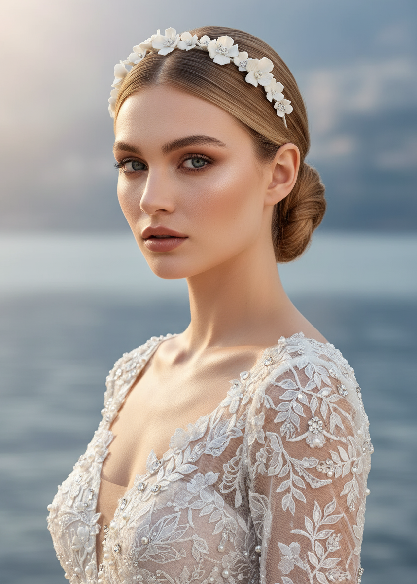 Porcelain Bloom Headband