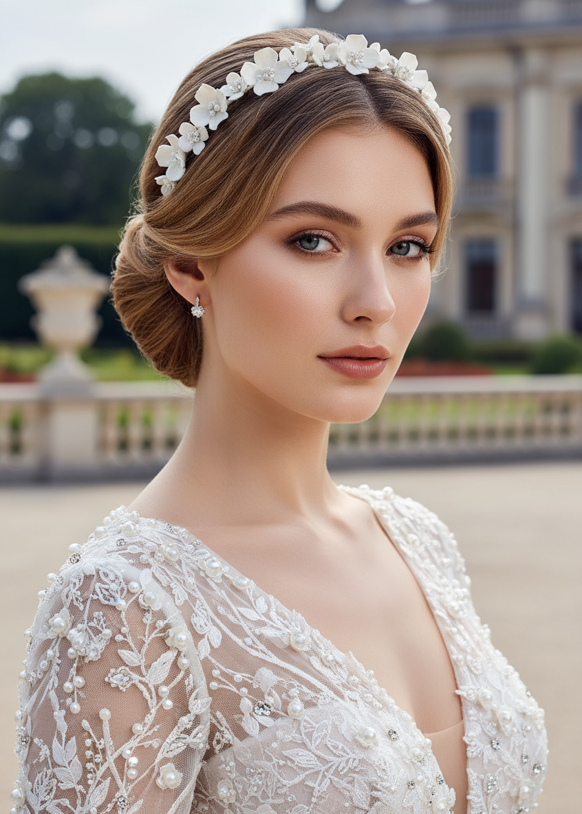 Porcelain Bloom Headband