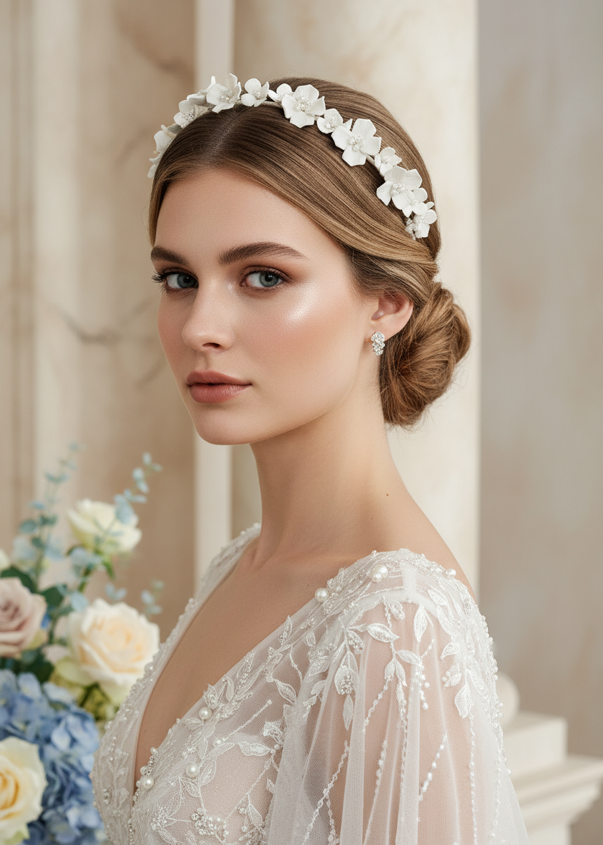 Porcelain Bloom Headband