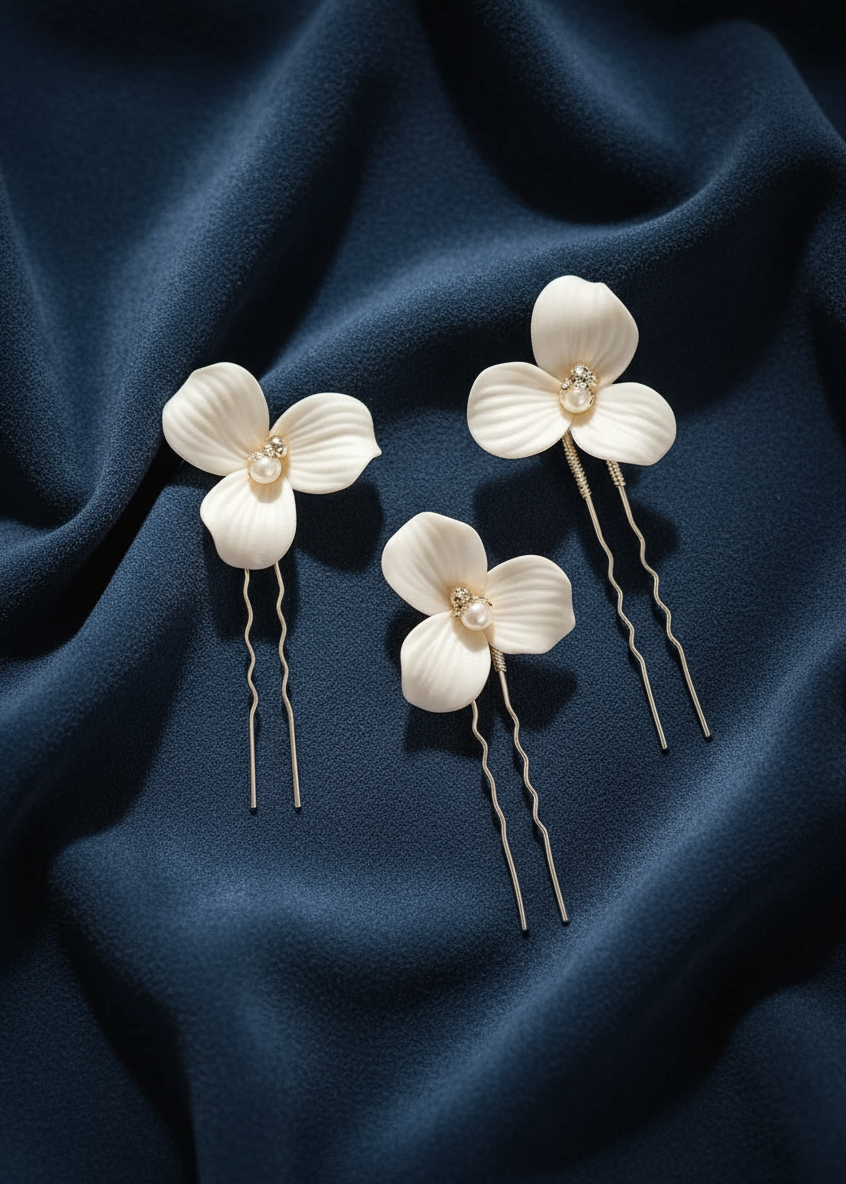 Ivory Petal Pins