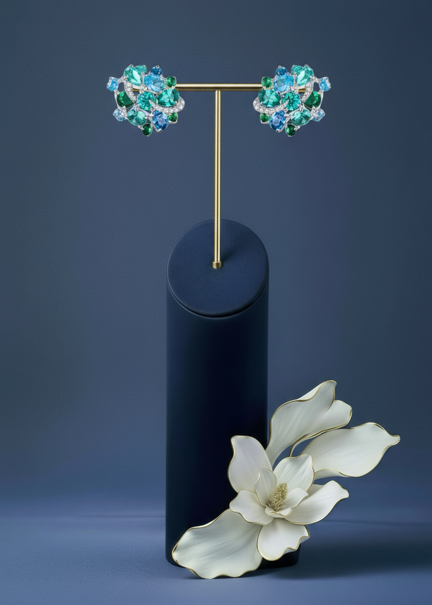 Celeste Bloom Custer Studs