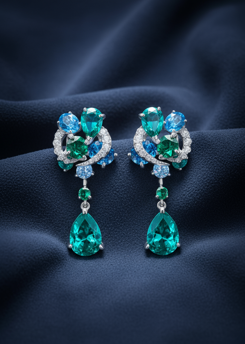 Celeste Bloom Teardrop Earrings