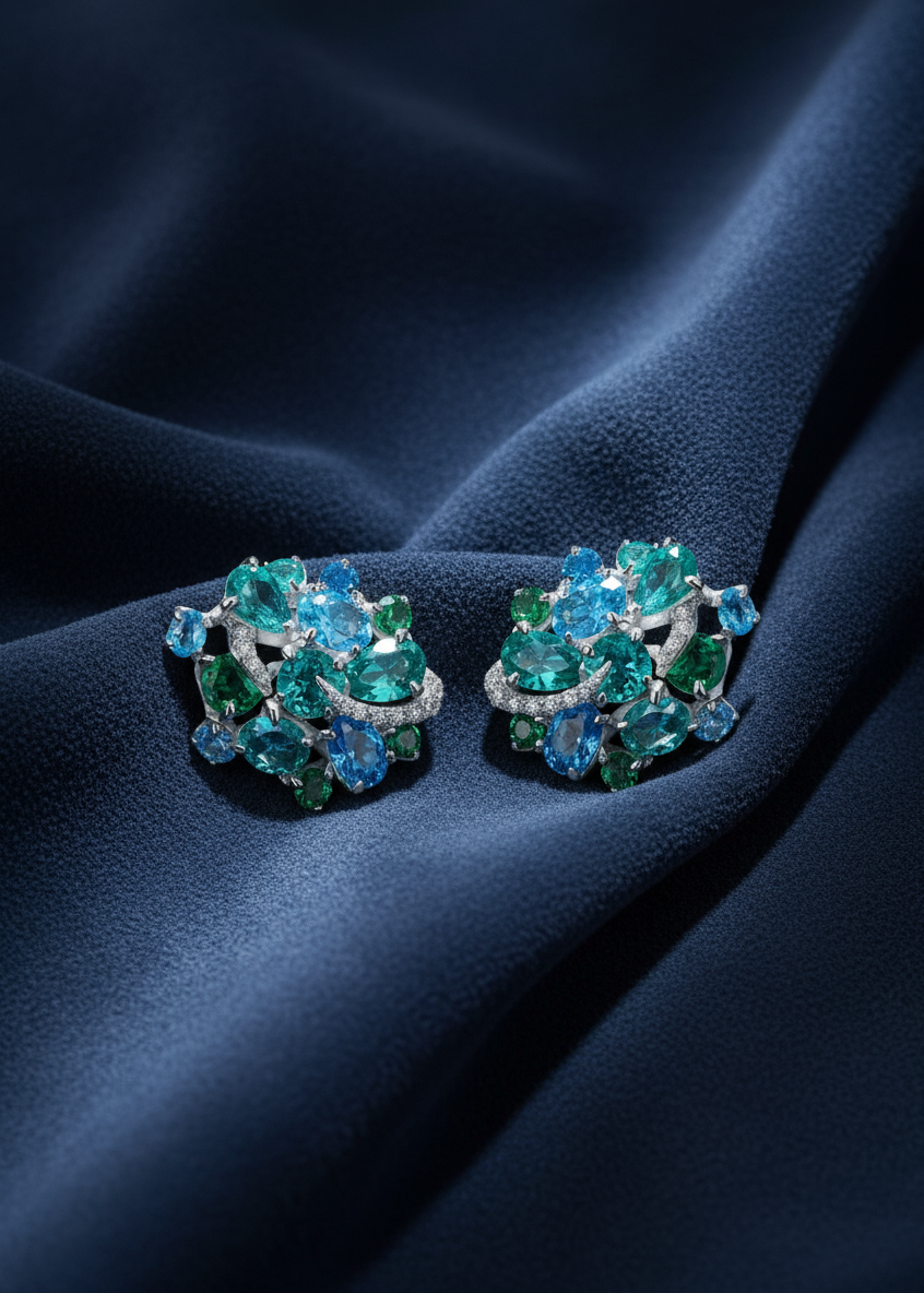 Celeste Bloom Custer Studs