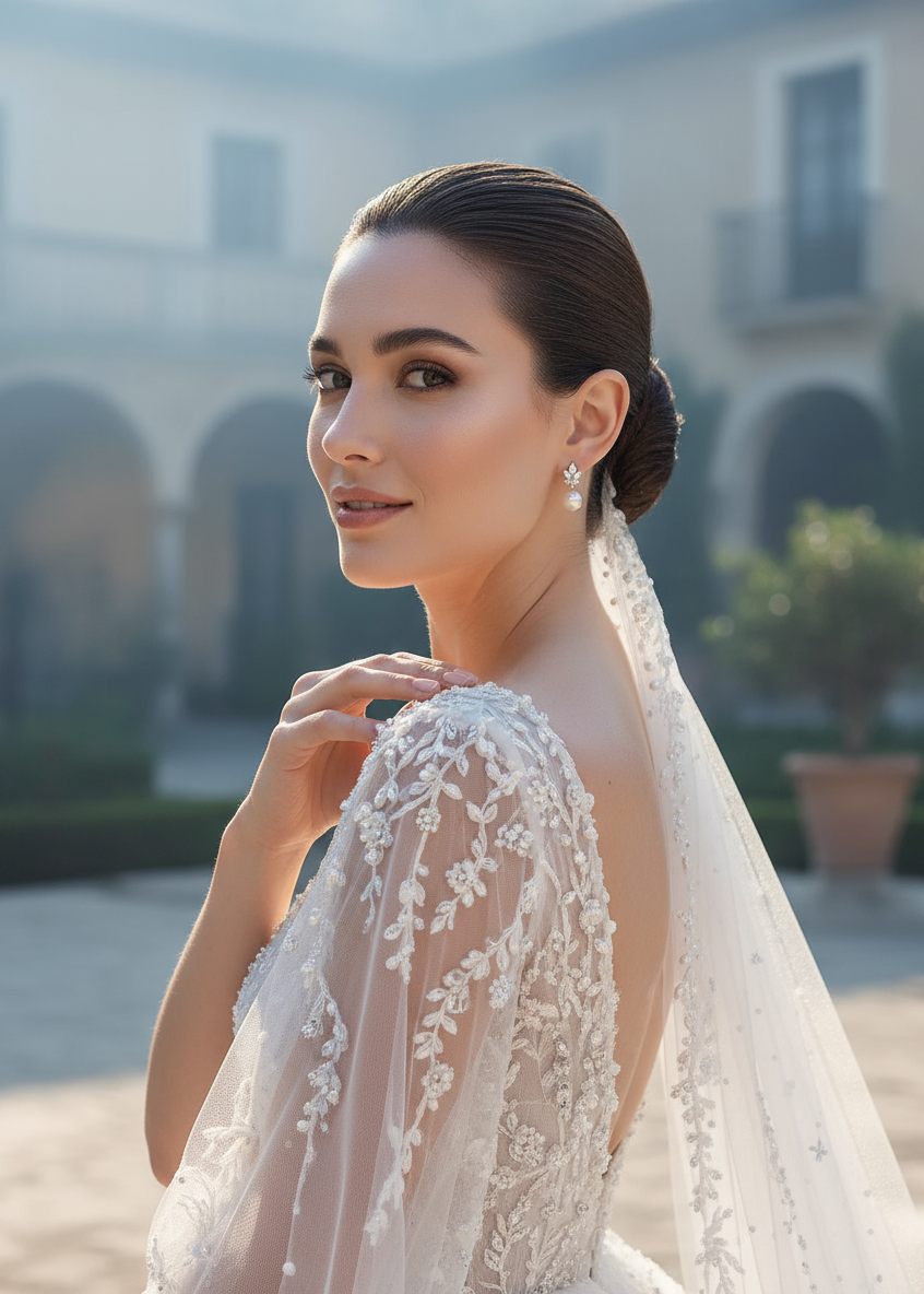 Luxe Petal Pearl Studs