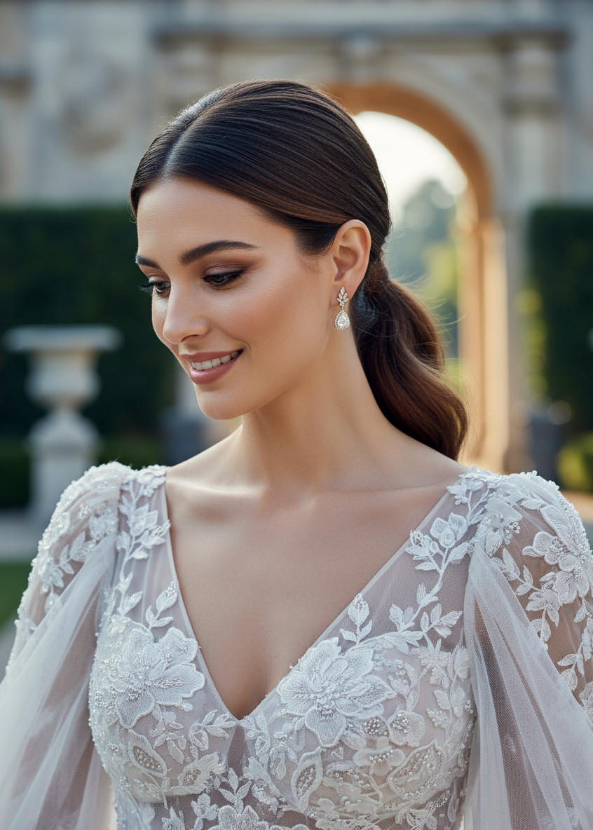 Teardrop Crown Studs