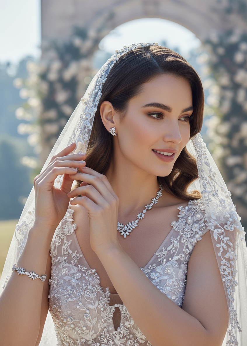 Frosted Laurel Studs