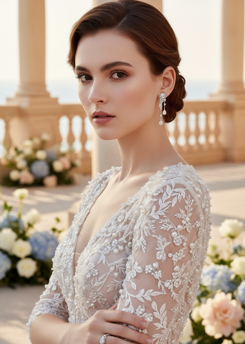 Fleurline Drop Earrings