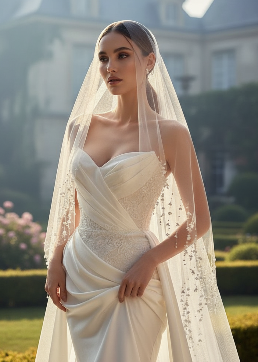 Fleur Cascading Veil