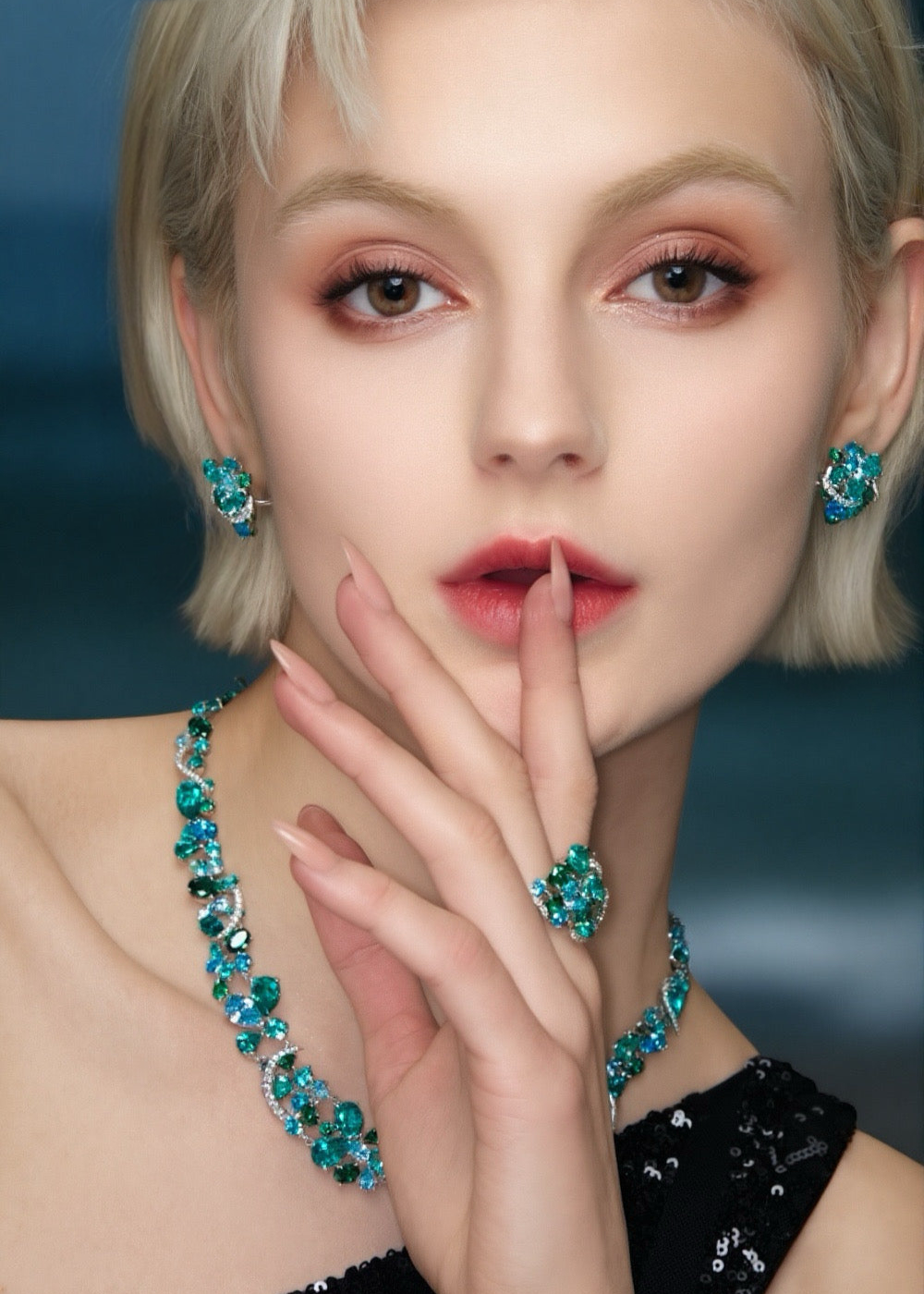 Celeste Bloom Cluster Ring