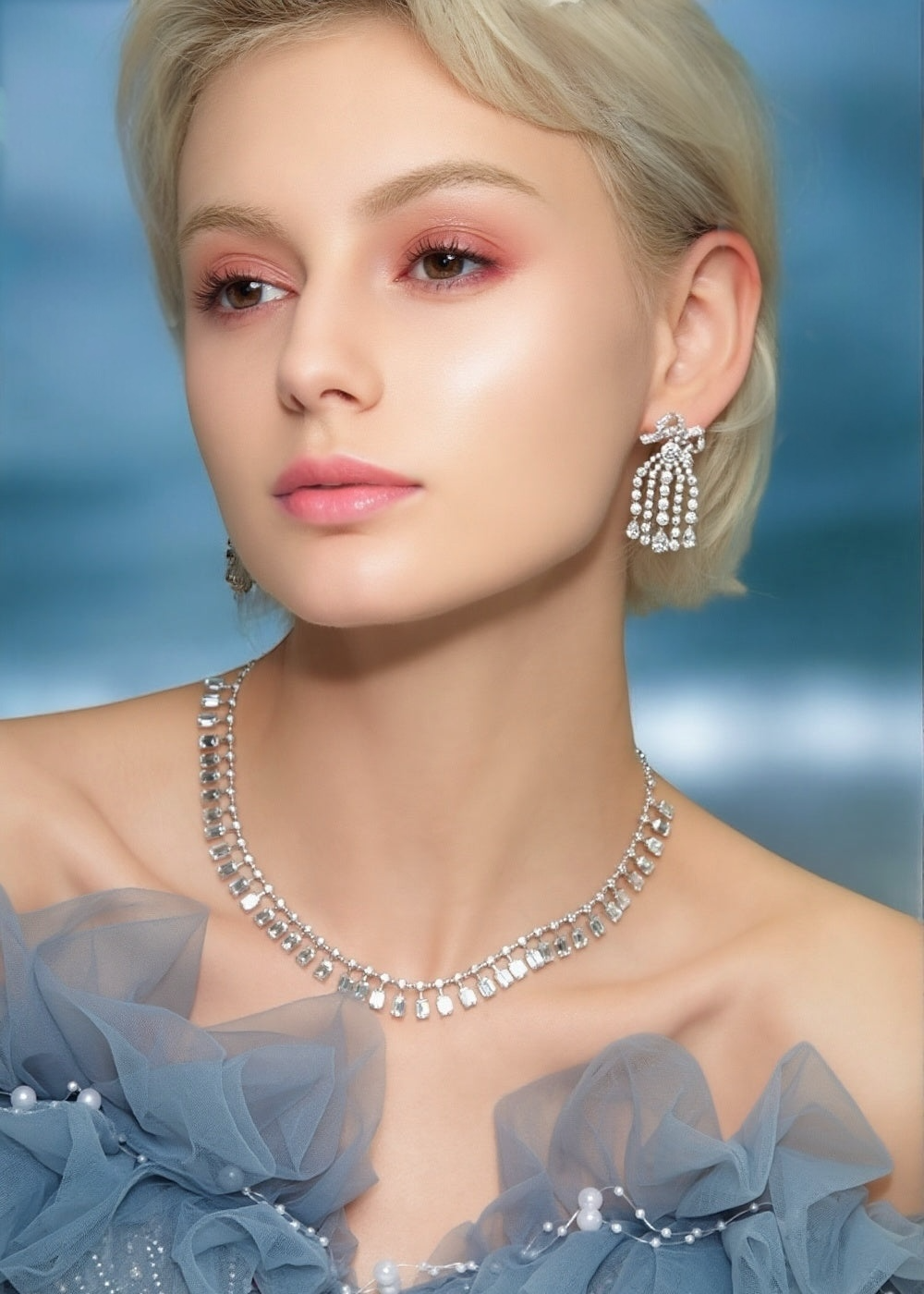 Marquise Bow Earrings