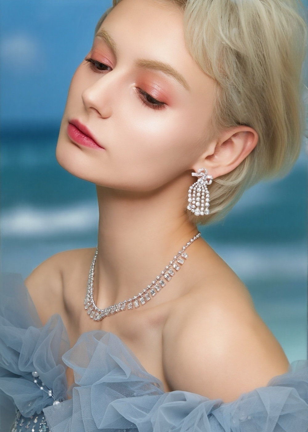 Marquise Bow Earrings