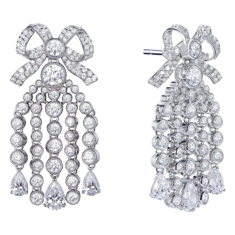 Marquise Bow Earrings