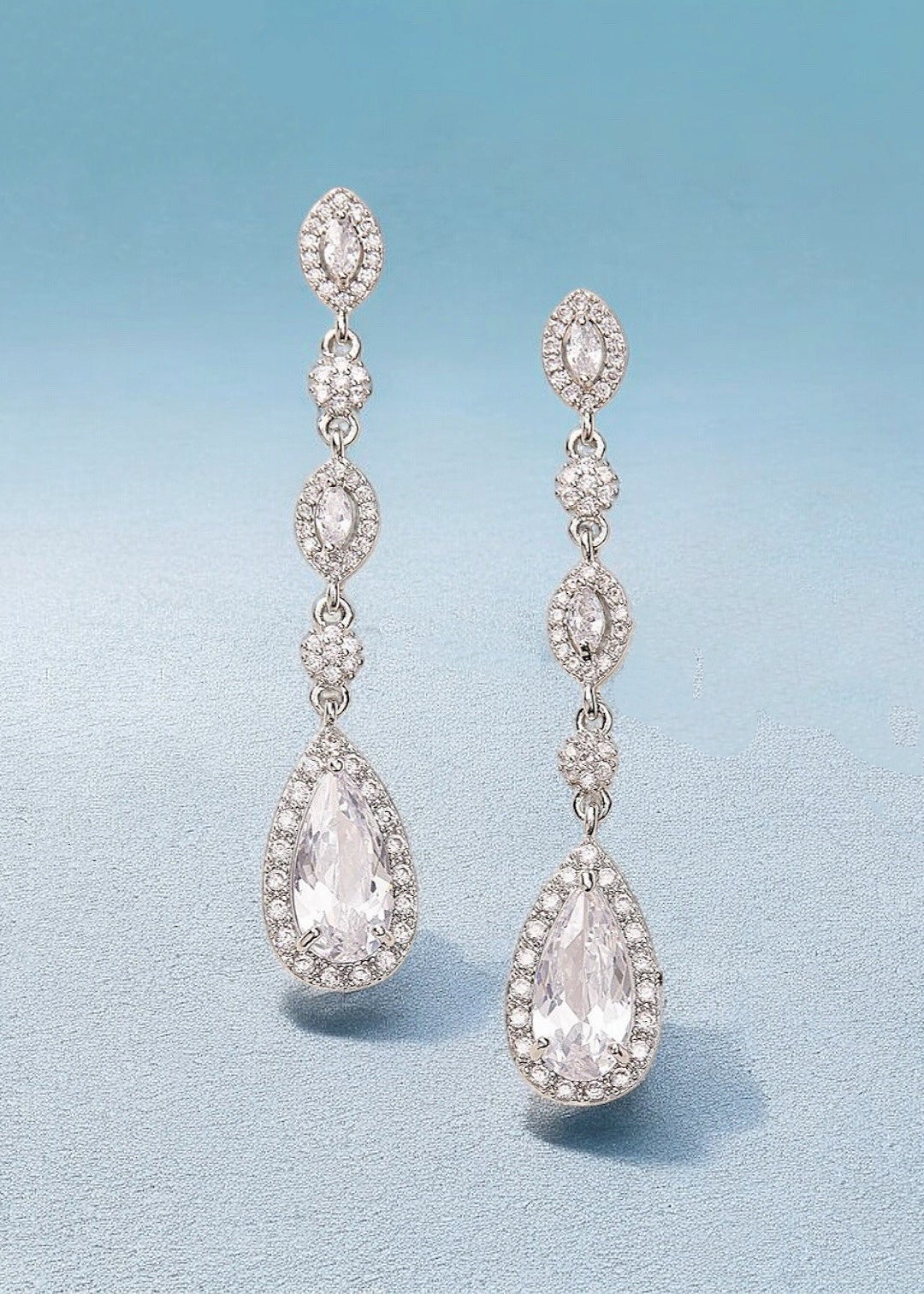 Cascade Teardrop Earrings