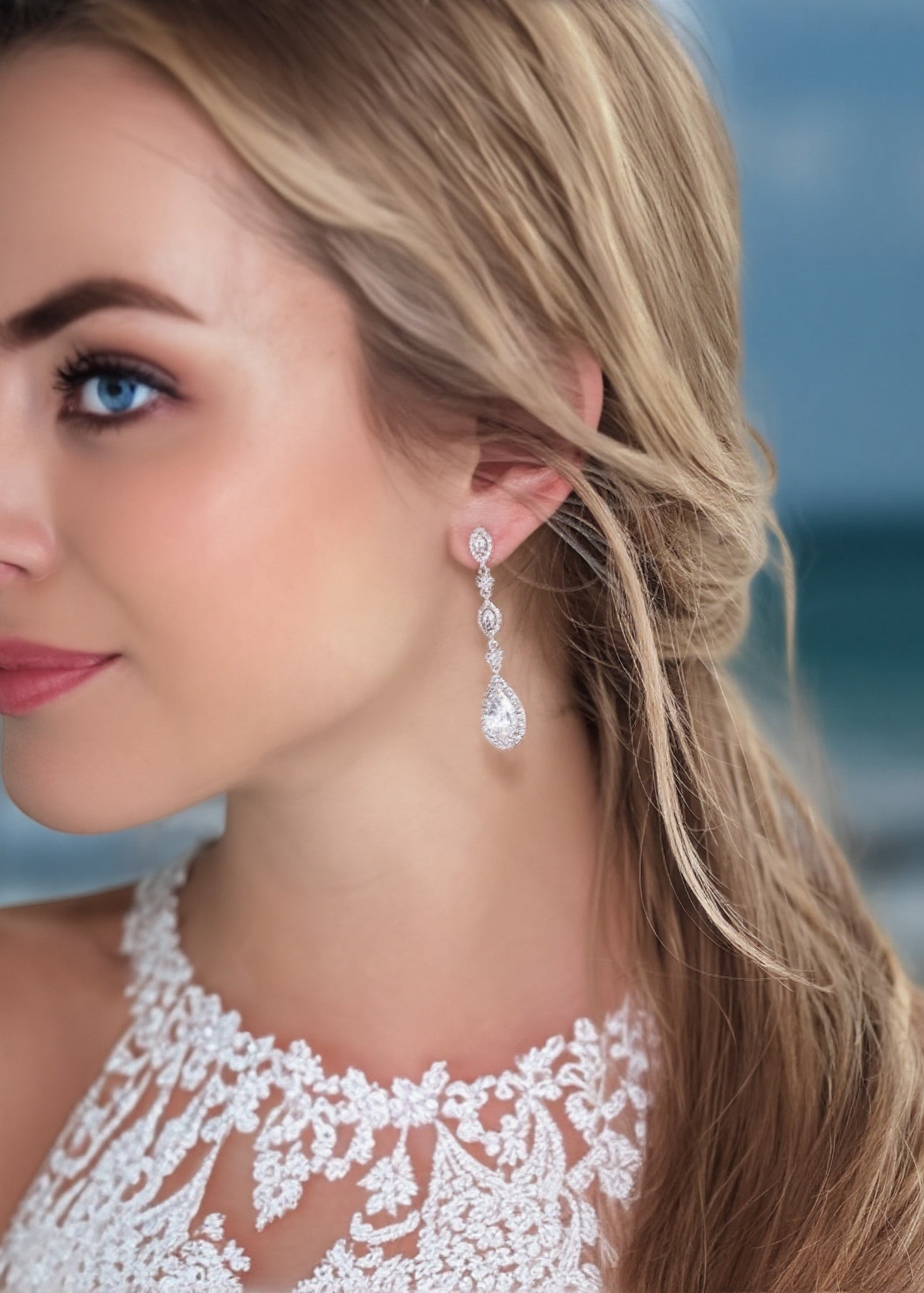Cascade Teardrop Earrings