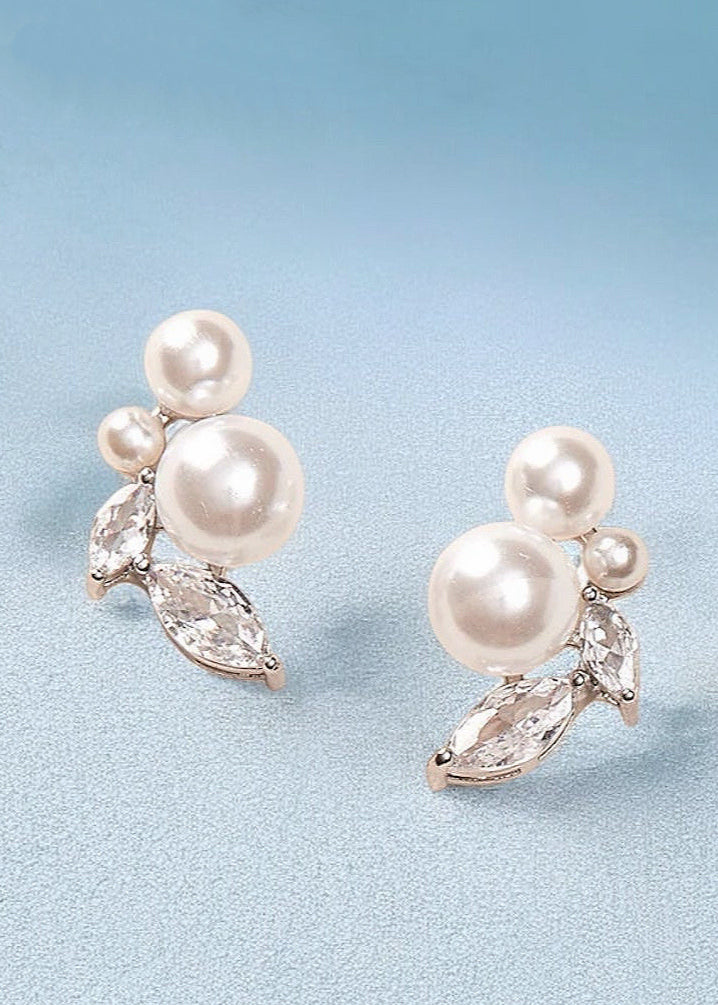 Petite Pearl Bloom Studs