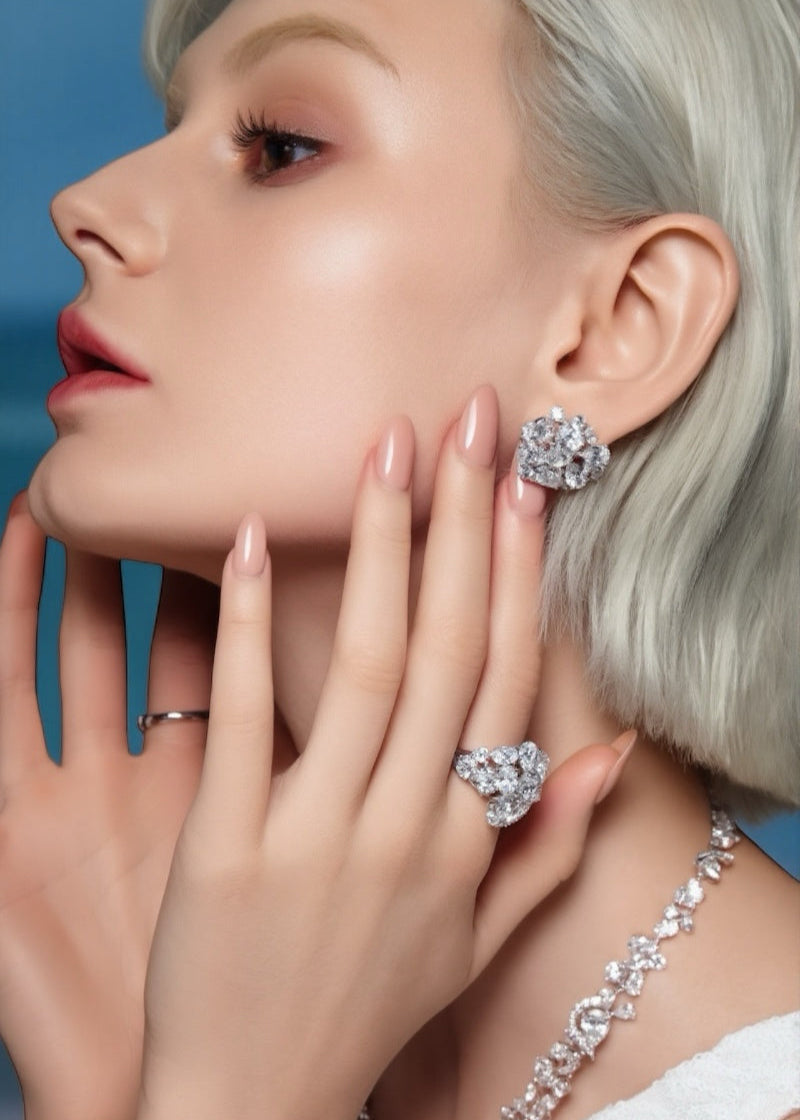 Celeste Bloom Cluster Ring