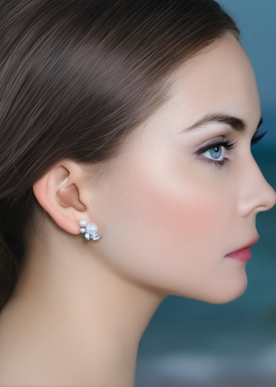 Petite Pearl Bloom Studs