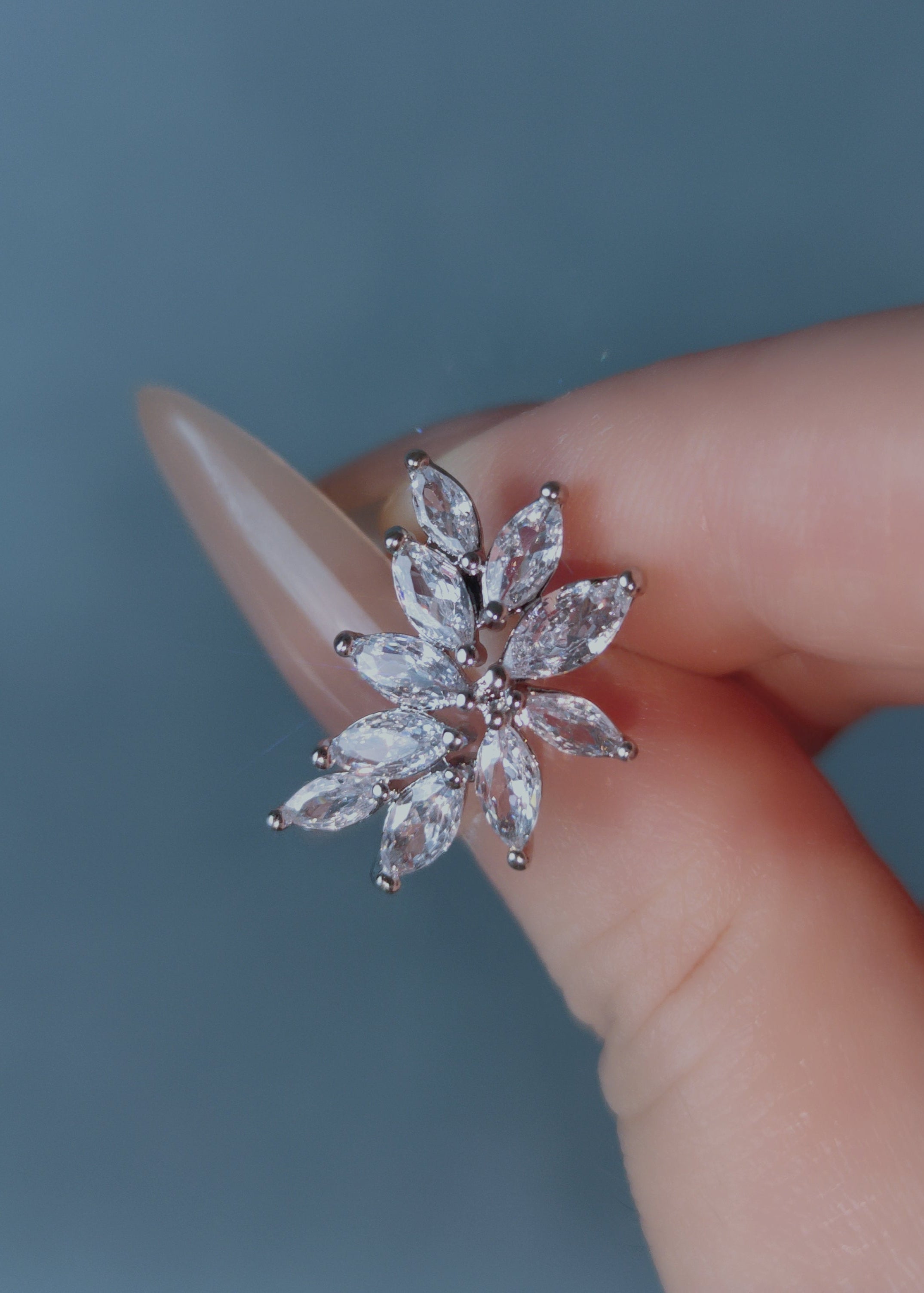 Frosted Laurel Studs