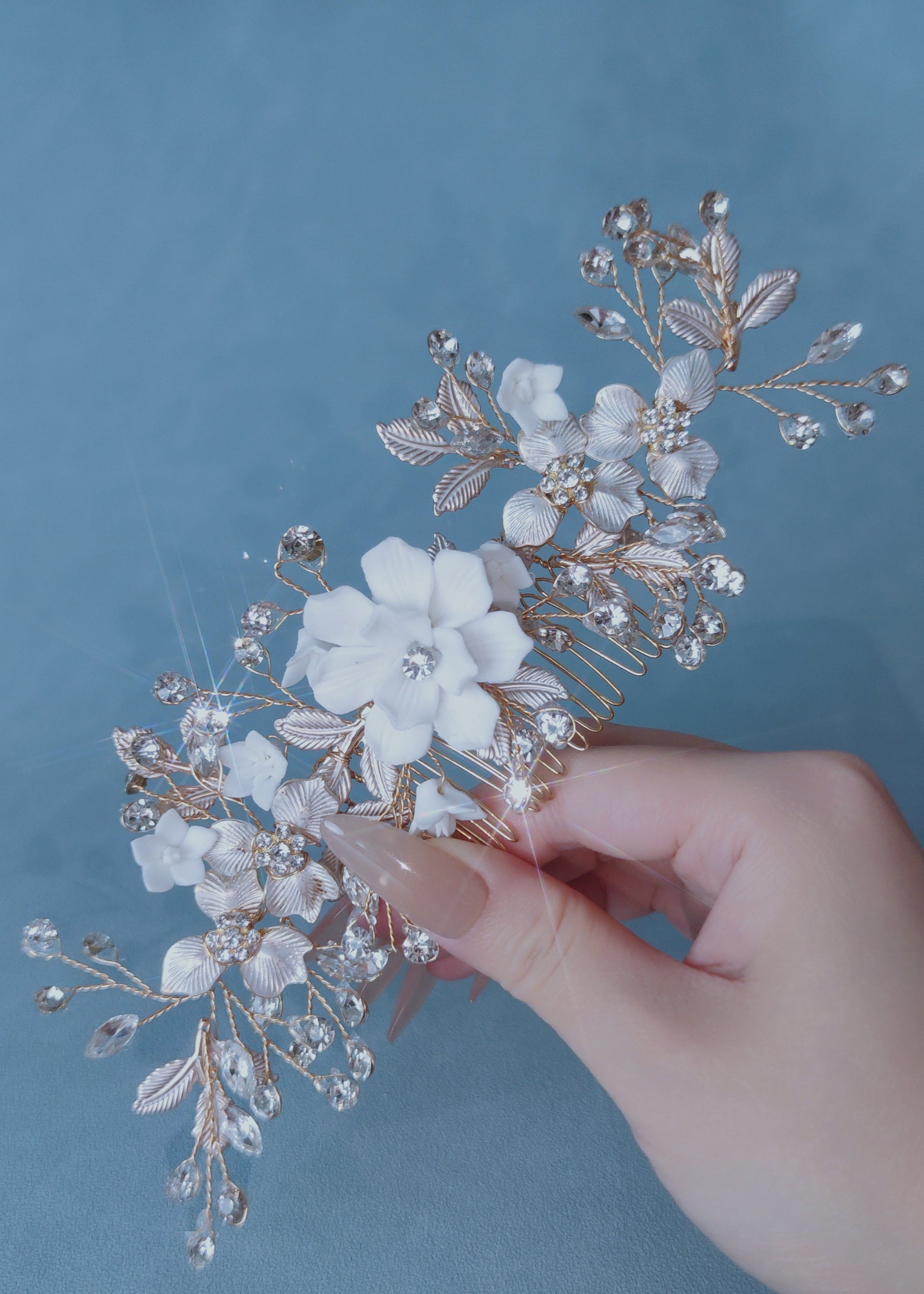 Ivory Bloom Comb
